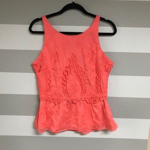 Coral Anthropologie Top